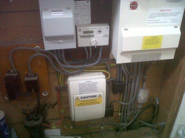 Consumer units & wiring.